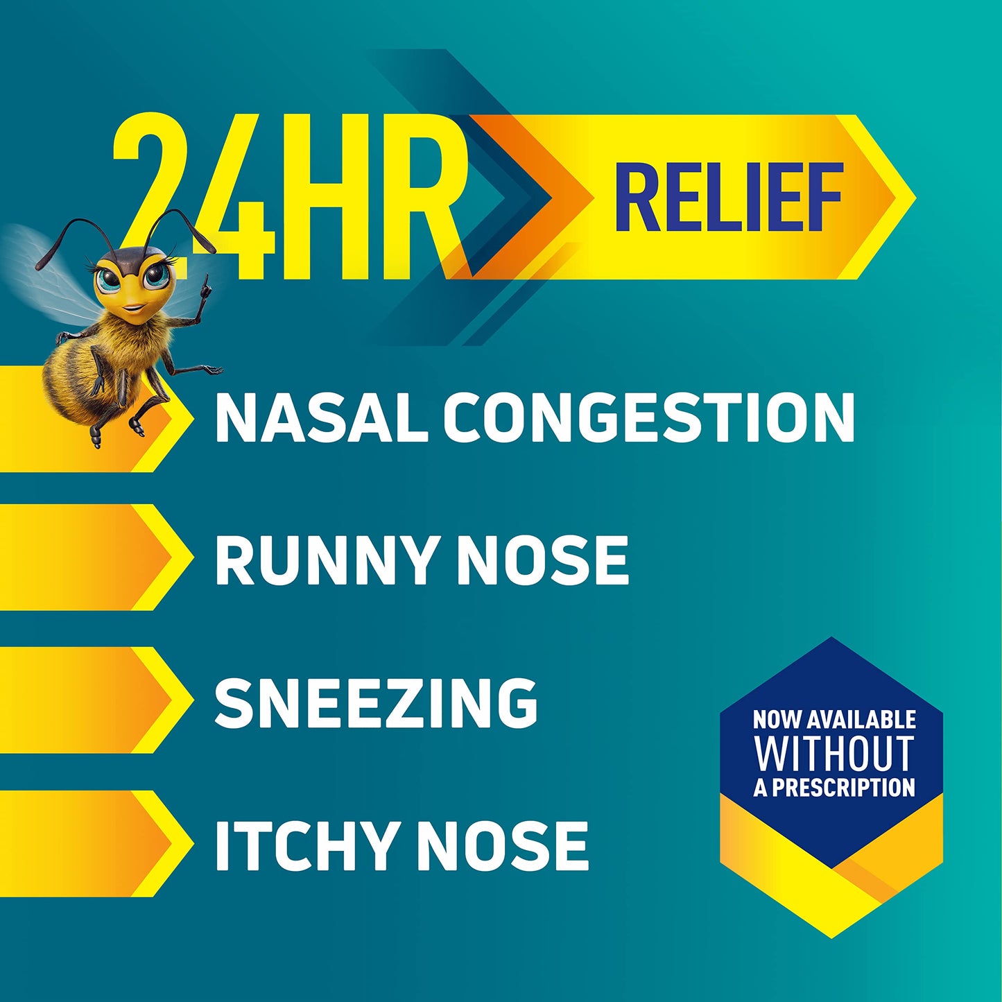 Nasonex 24HR Allergy Nasal Spray – Non-Drowsy, Scent-Free, Prescription-Strength (120 Sprays)