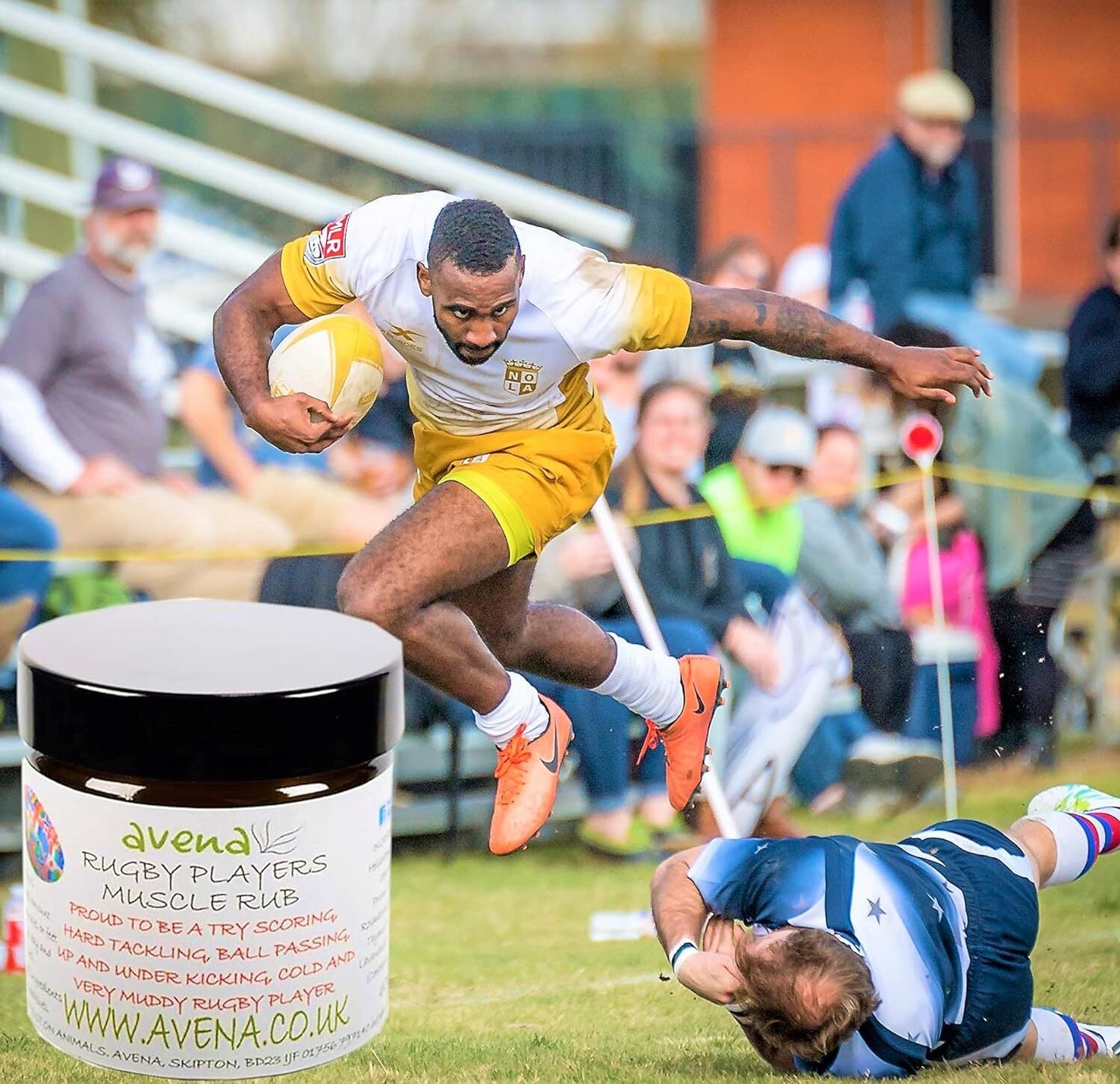 Natural Muscle Rub for Rugby Players | Post-Match Recovery Balm | 60ml