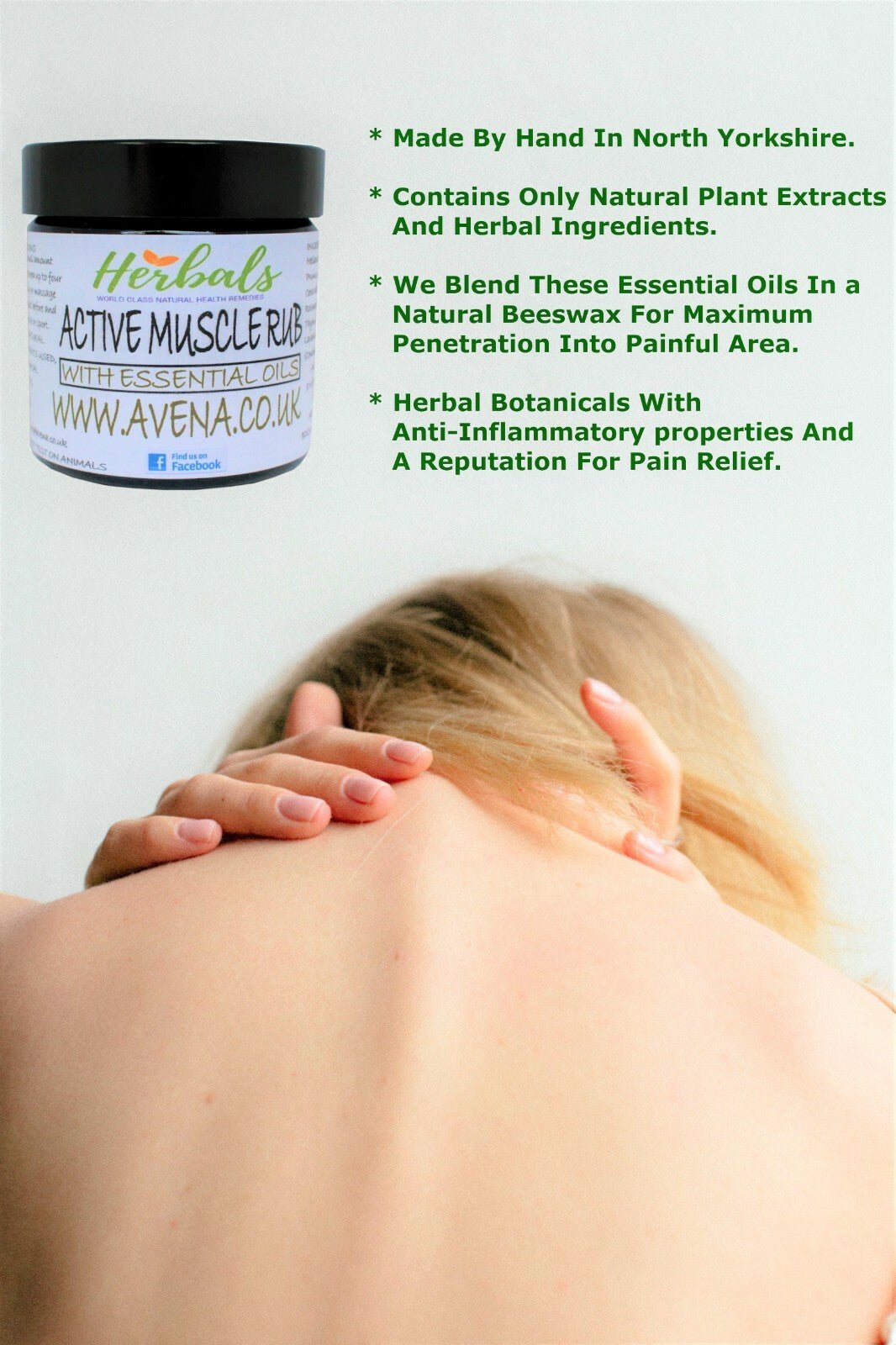 Natural Joint And Muscle Cream Prepared By Hand In North Yorkshire Soothe Pain