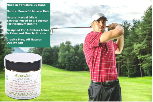 Natural Muscle Cream Rub Gift For Golfer Herbal Golf Accessory Golf Gift Idea