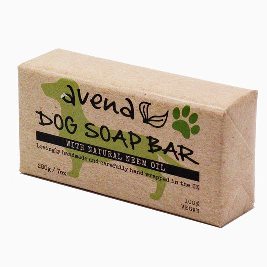 Natural Dog Shampoo Bar Neem Lemongrass Anti Itch Flea Soap Vegan 200g UK
