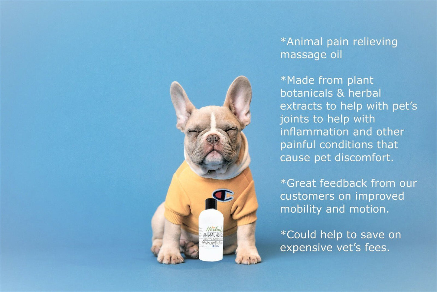 Herbalshire Animal Ache Oil | Natural Joint & Arthritis Relief for Dogs & Cats