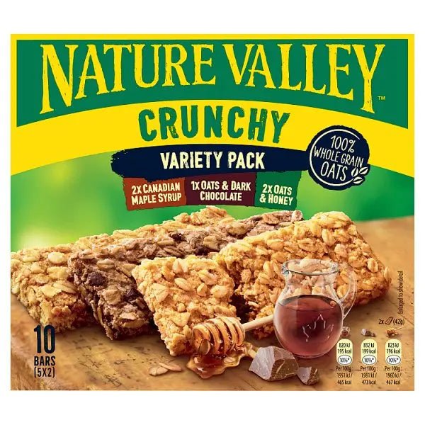 Nature Valley Crunchy Variety Cereal Bars Family Pack 5 x 42g (210g) (Case of 5)