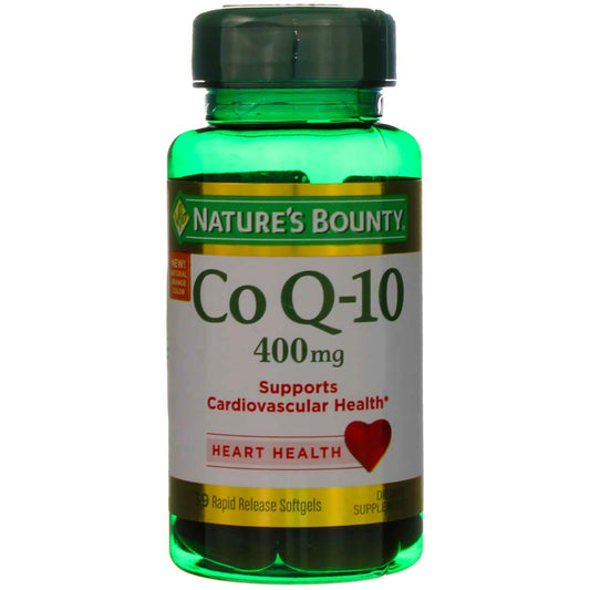 Nature's Bounty Cardio Q10 400 mg Softgels – Pack of 2 (39 ea each)
