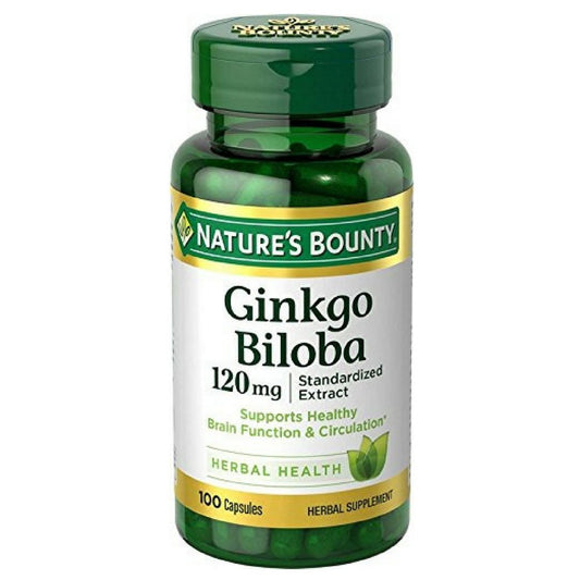 Nature's Bounty Ginkgo Biloba 120mg, 400 Capsules (Pack of 4)
