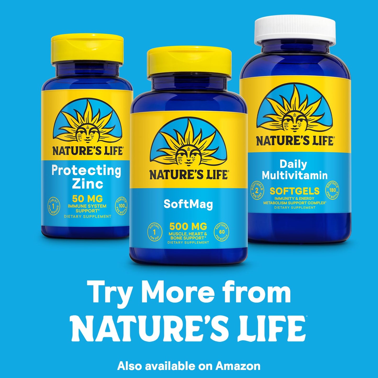 Nature's Life SoftMag 500 mg – Magnesium Complex (2-Pack) | Bone, Muscle & Heart Health