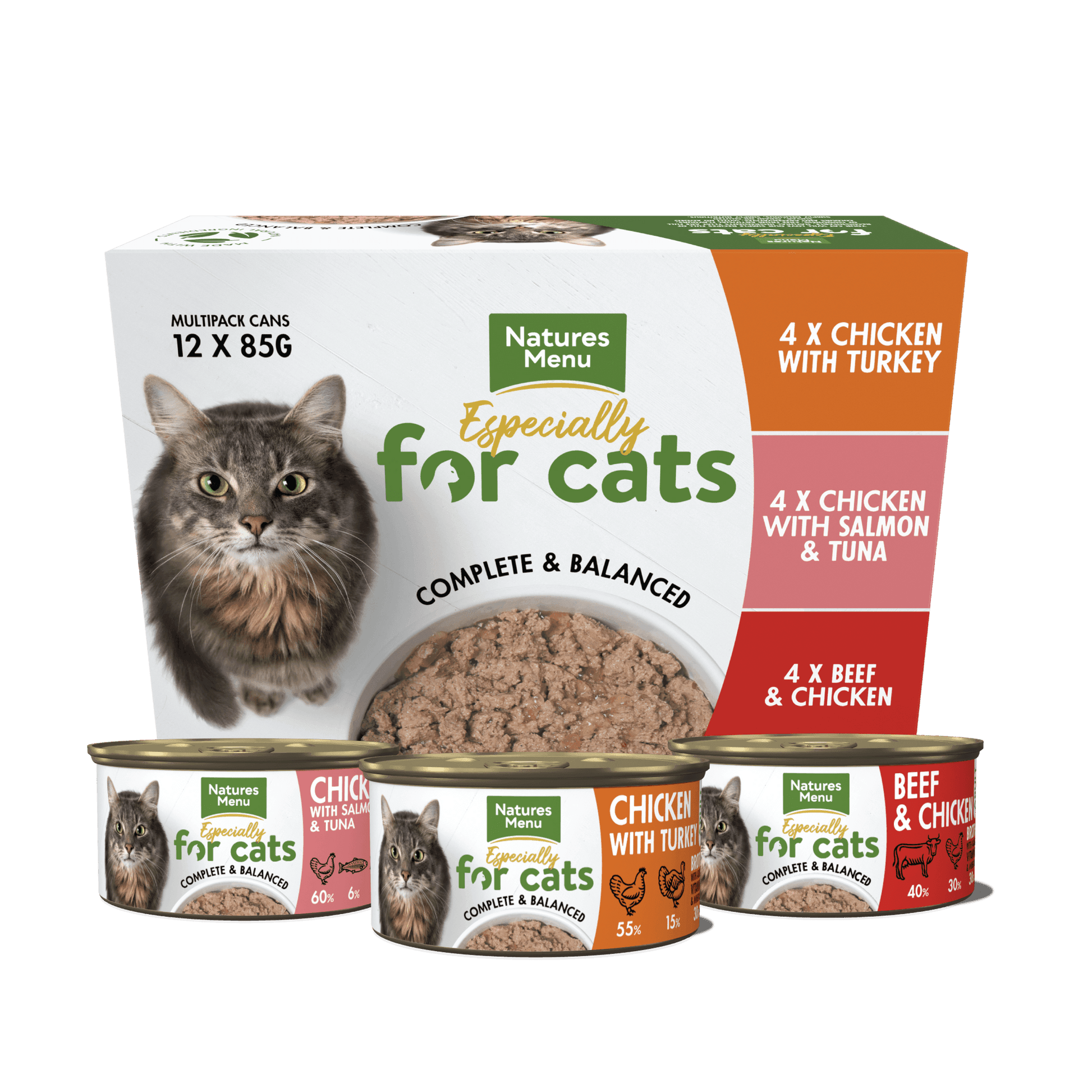 Natures Menu Cat Multipack Tins 4x12x85g