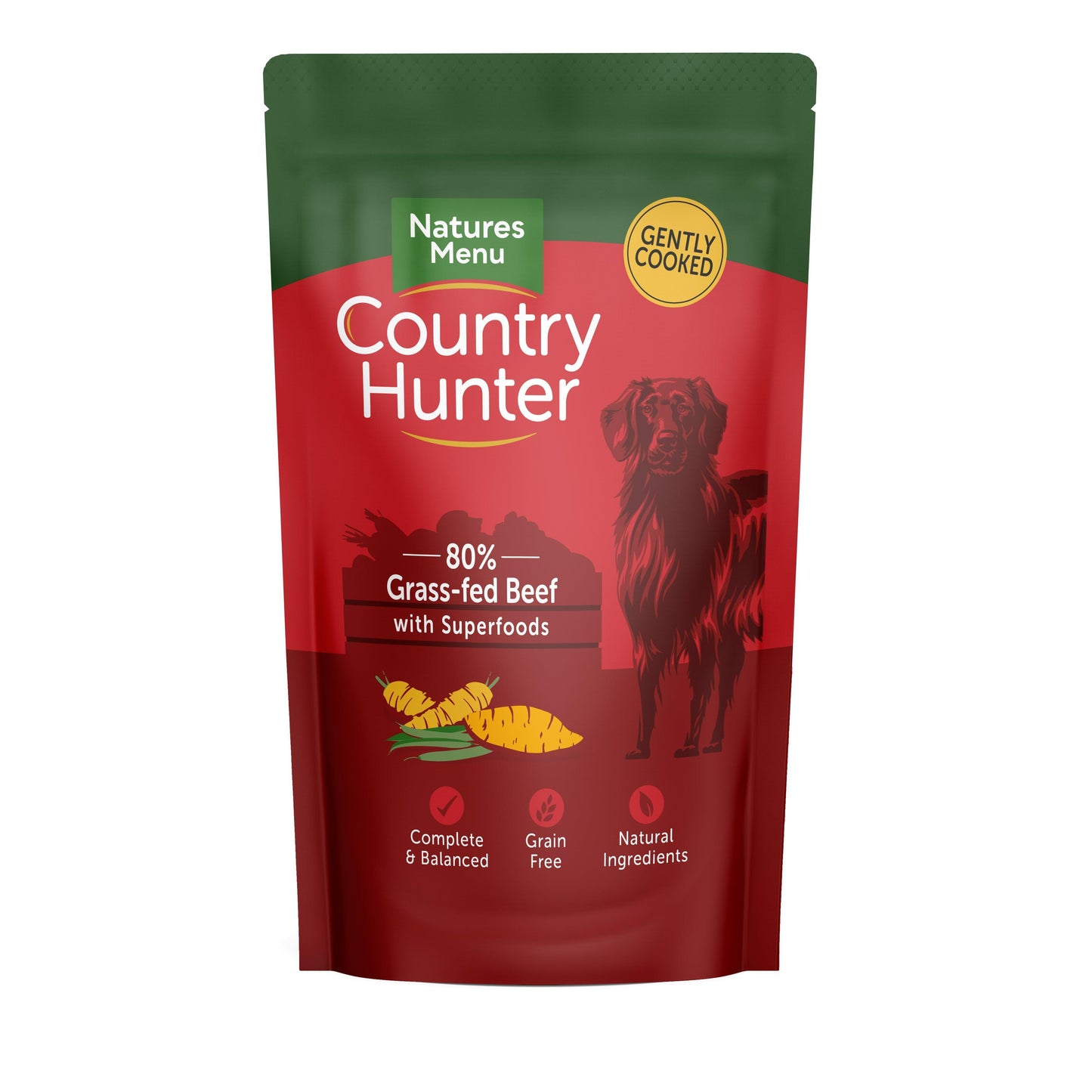 Natures Menu Country Hunter Grass Grazed Beef Dog Food 18 x 150g