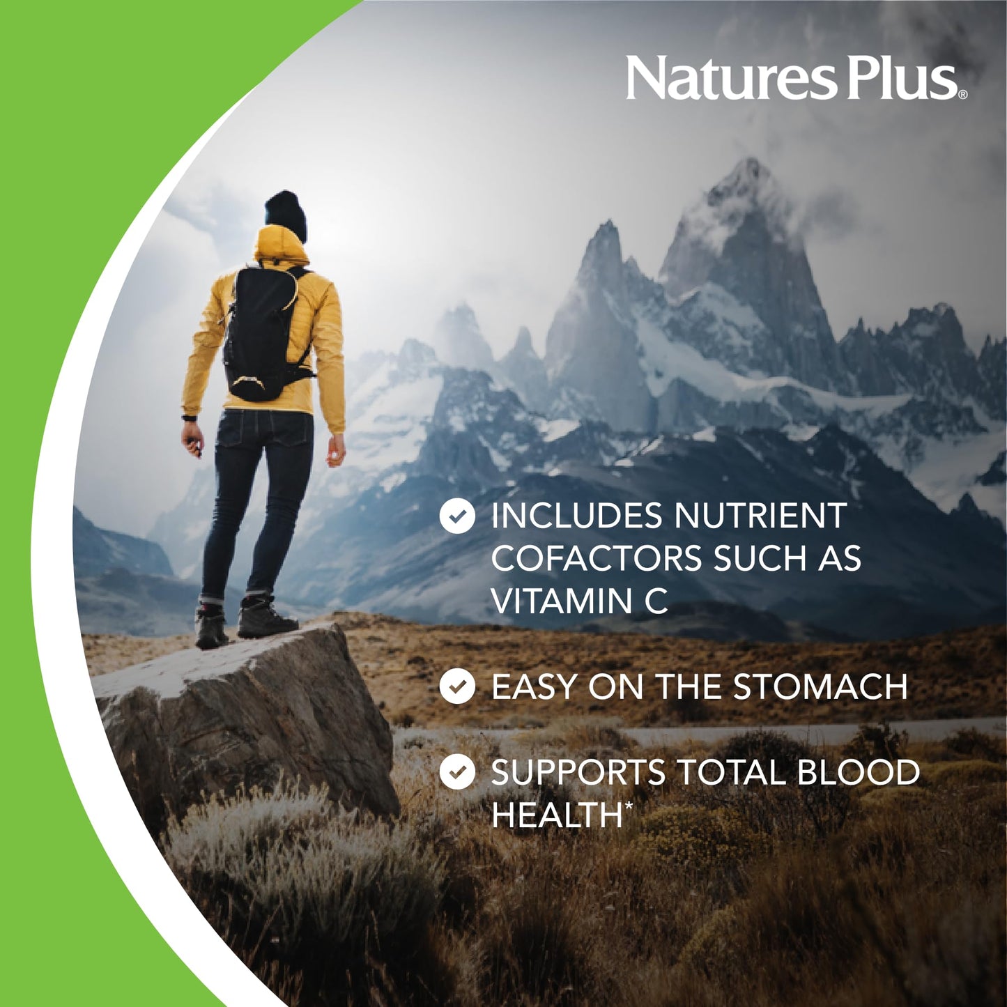Natures Plus Hema-Plex Iron – 60 Mixed Berry Chewables, 85 mg Iron