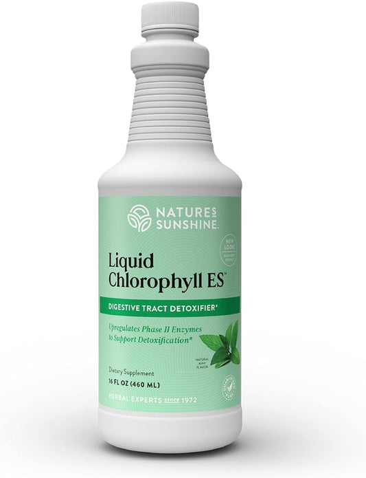 Nature's Sunshine Liquid Chlorophyll Extra Strength – Immunity & Detox (16 oz)