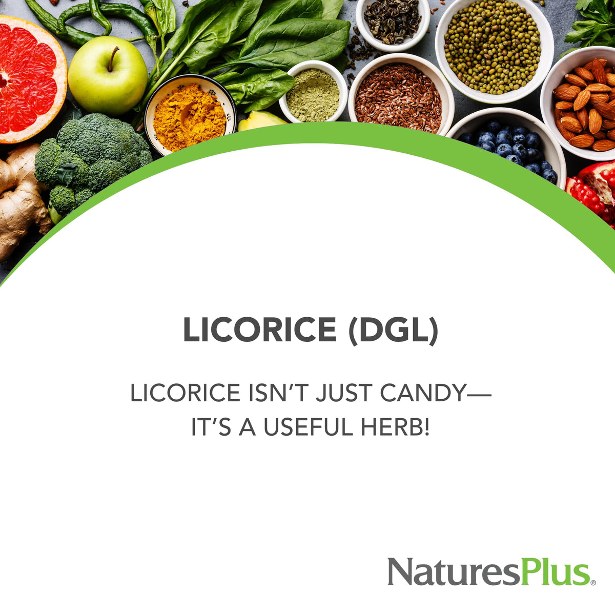 NaturesPlus Herbal Actives Licorice (DGL) 500 mg – 120 Servings | Digestive Support