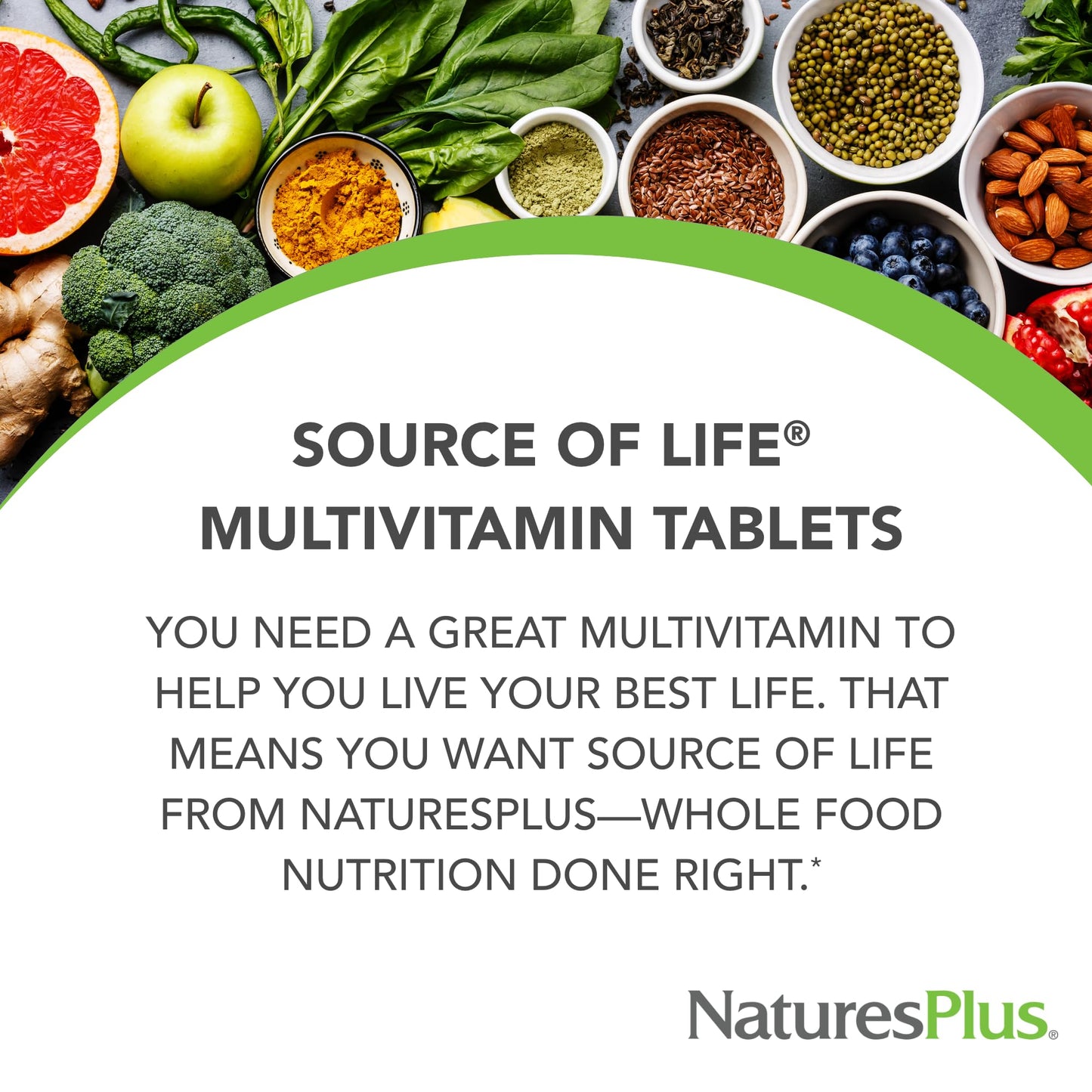 NaturesPlus Source of Life 3-Pack - 180 Tablets Multivitamin & Mineral