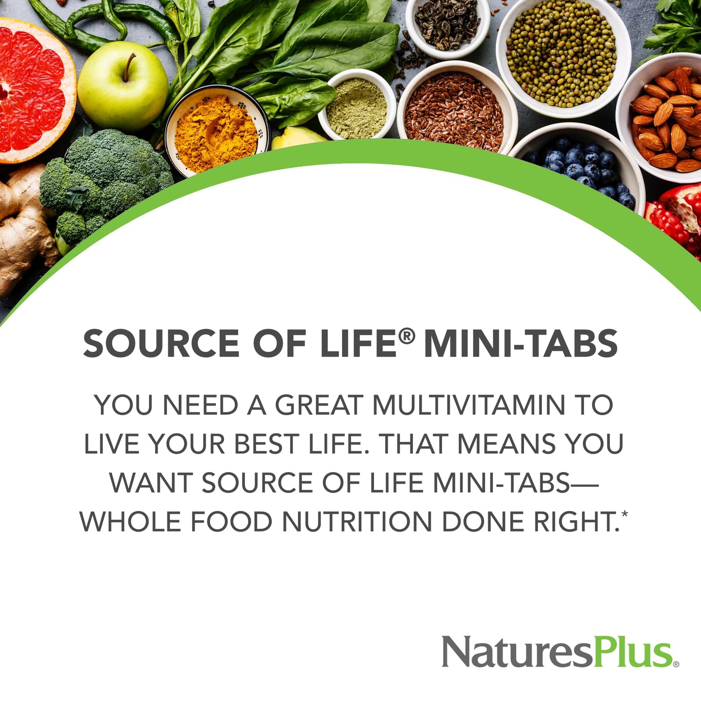 NaturesPlus Source of Life 360 Mini-Tabs – Multivitamin & Mineral, Gluten Free, Vegetarian | 120 Servings