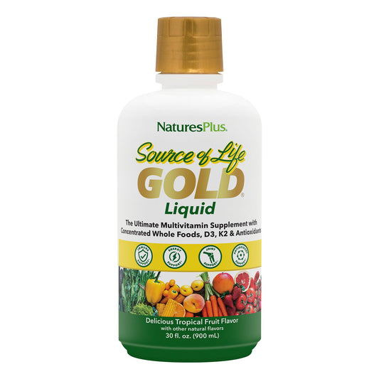 NaturesPlus Source of Life Gold Liquid Multivitamin – 30 oz for Energy, Immunity & Well-Being