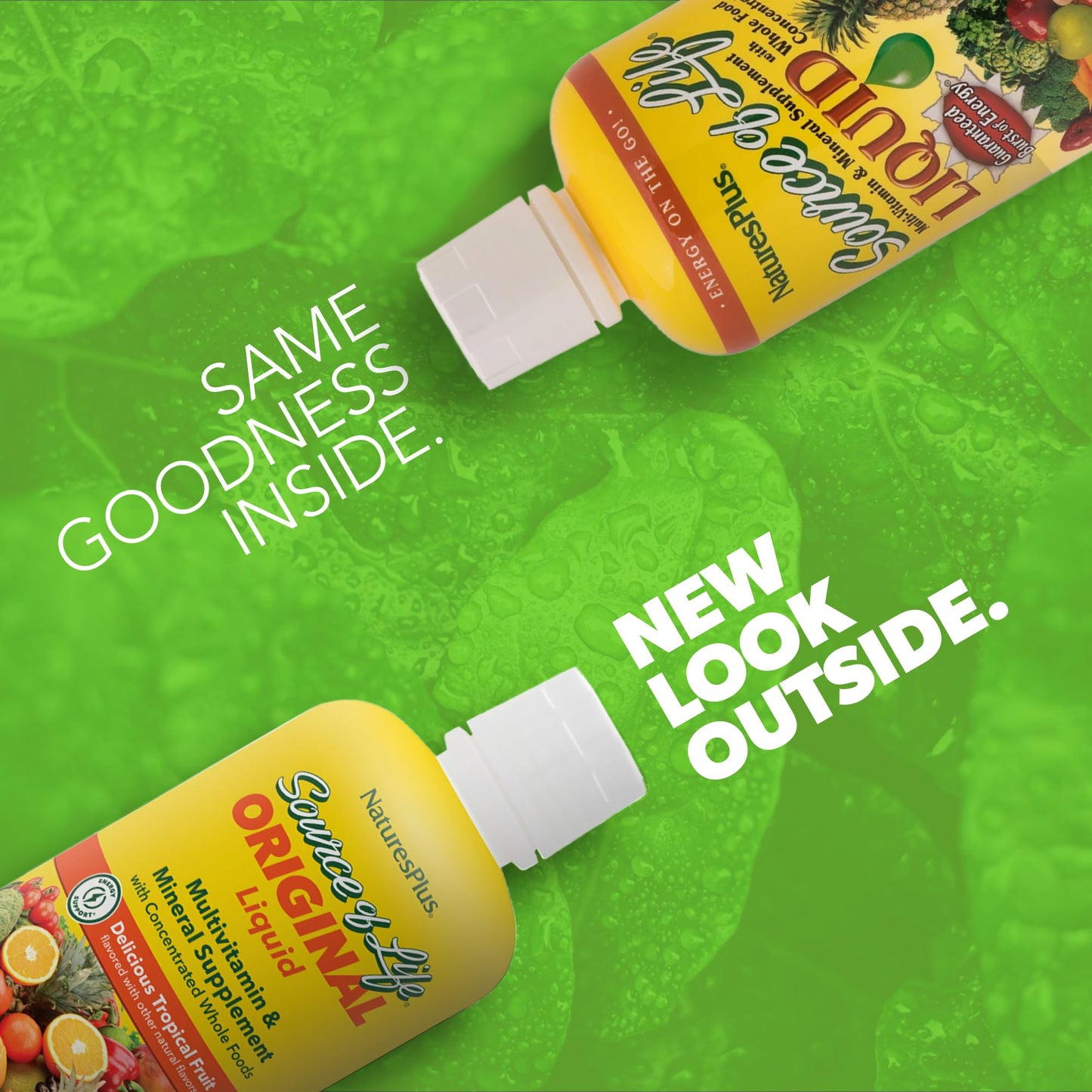 NaturesPlus Source of Life Liquid Tropical Fruit – 3-Pack, 90 Servings, Gluten Free & Vegetarian