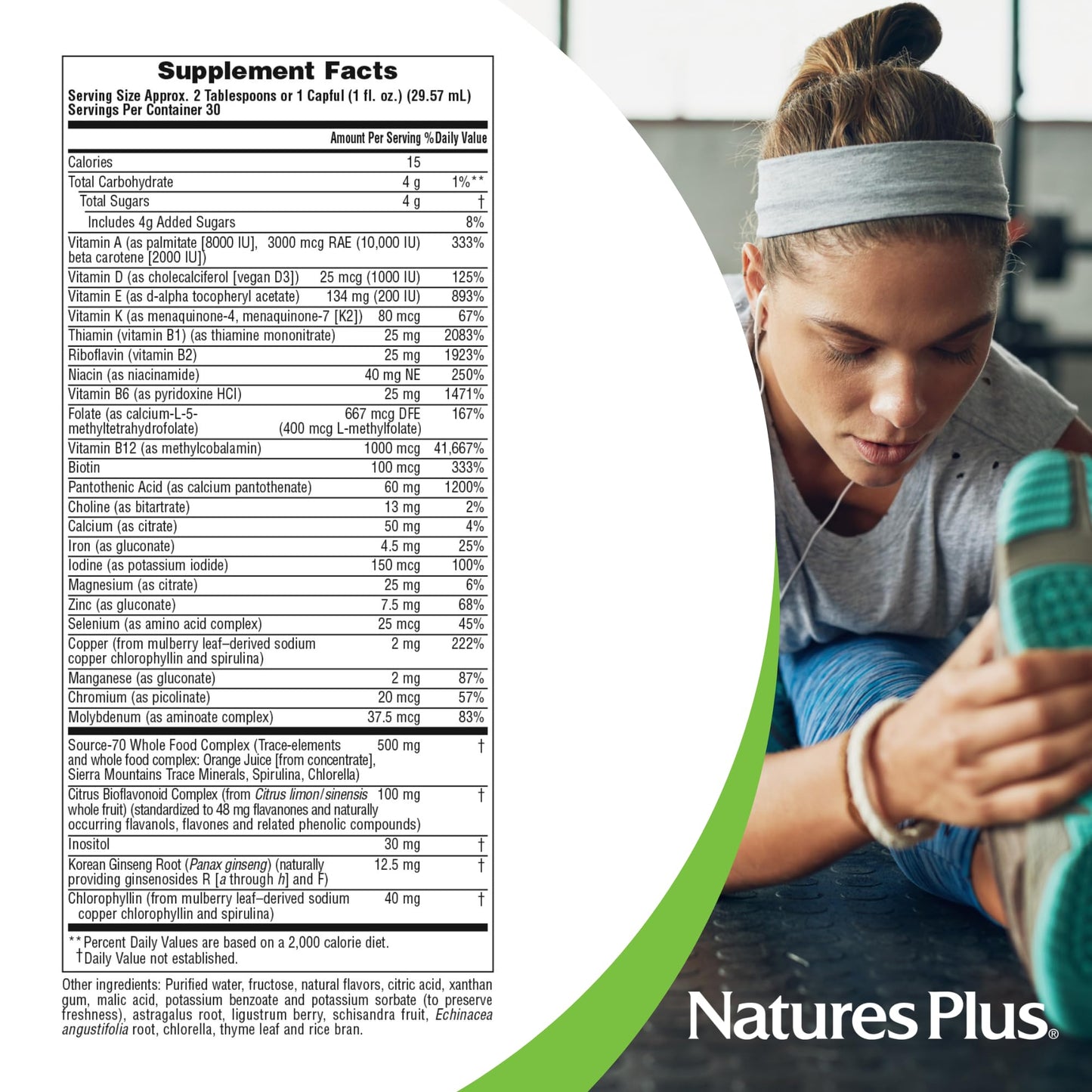 NaturesPlus Source of Life Liquid Tropical Fruit – 3-Pack, 90 Servings, Gluten Free & Vegetarian