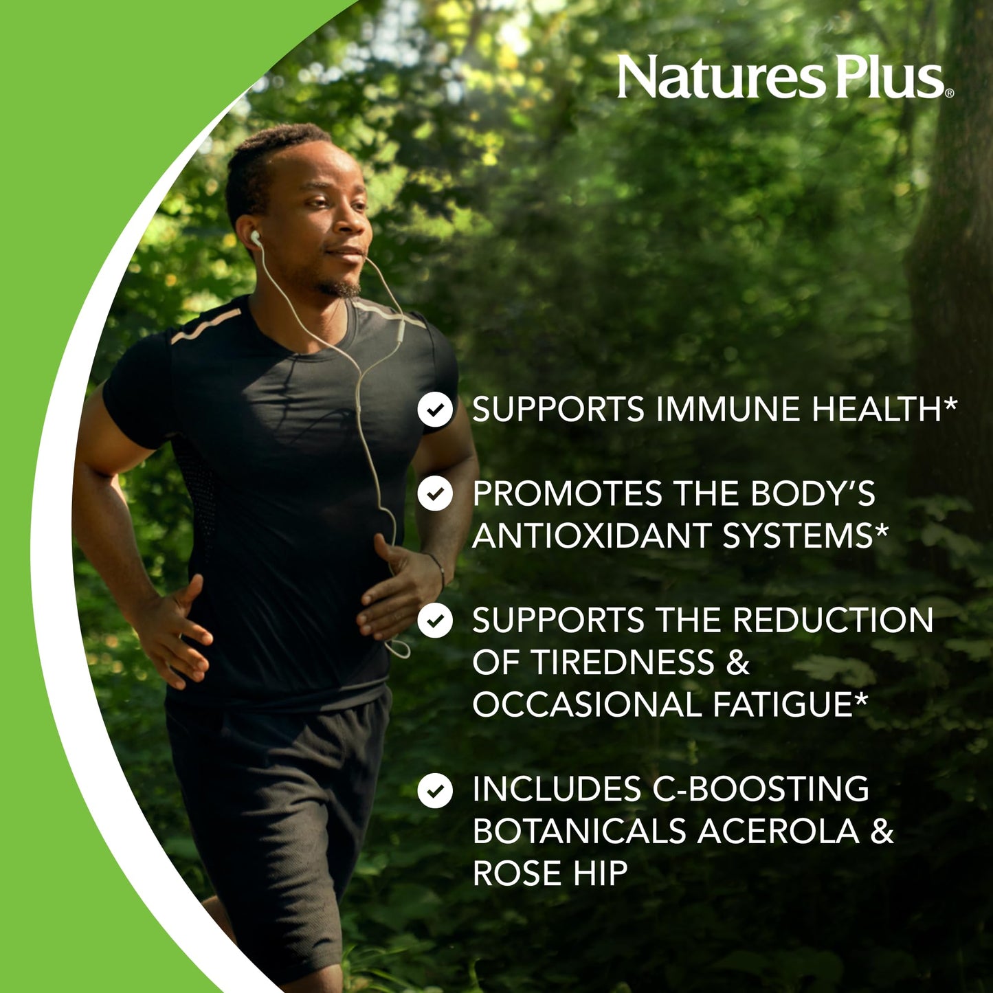 NaturesPlus Super C Complex – 180 Capsules Pack of 2 – 1000 mg Vitamin C & 500 mg Bioflavonoids – Vegan, Gluten-Free | 180 Servings