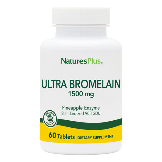 NaturesPlus Ultra Bromelain 1500 mg - 120 Servings (2x60) | Joints & Digestive Health