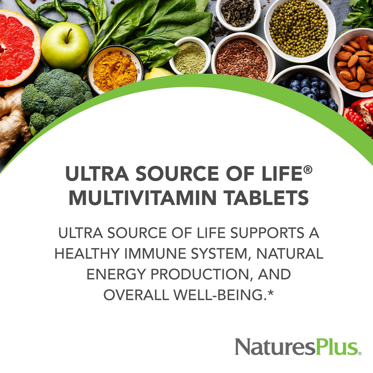 NaturesPlus Ultra Source of Life Multivitamin – 180 Tablets | Immune Health, Energy & Vitamin D3
