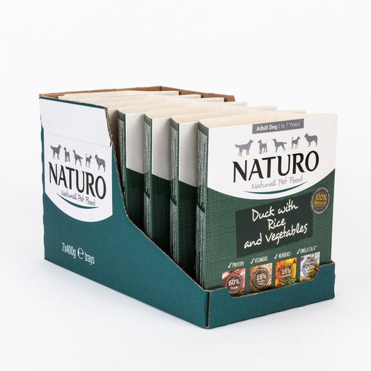 Naturo Adult Duck with Rice and Vegetables Trays 400g - Case of 7