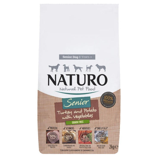Naturo Senior Grain Free Turkey with Potato & Veg 8kg