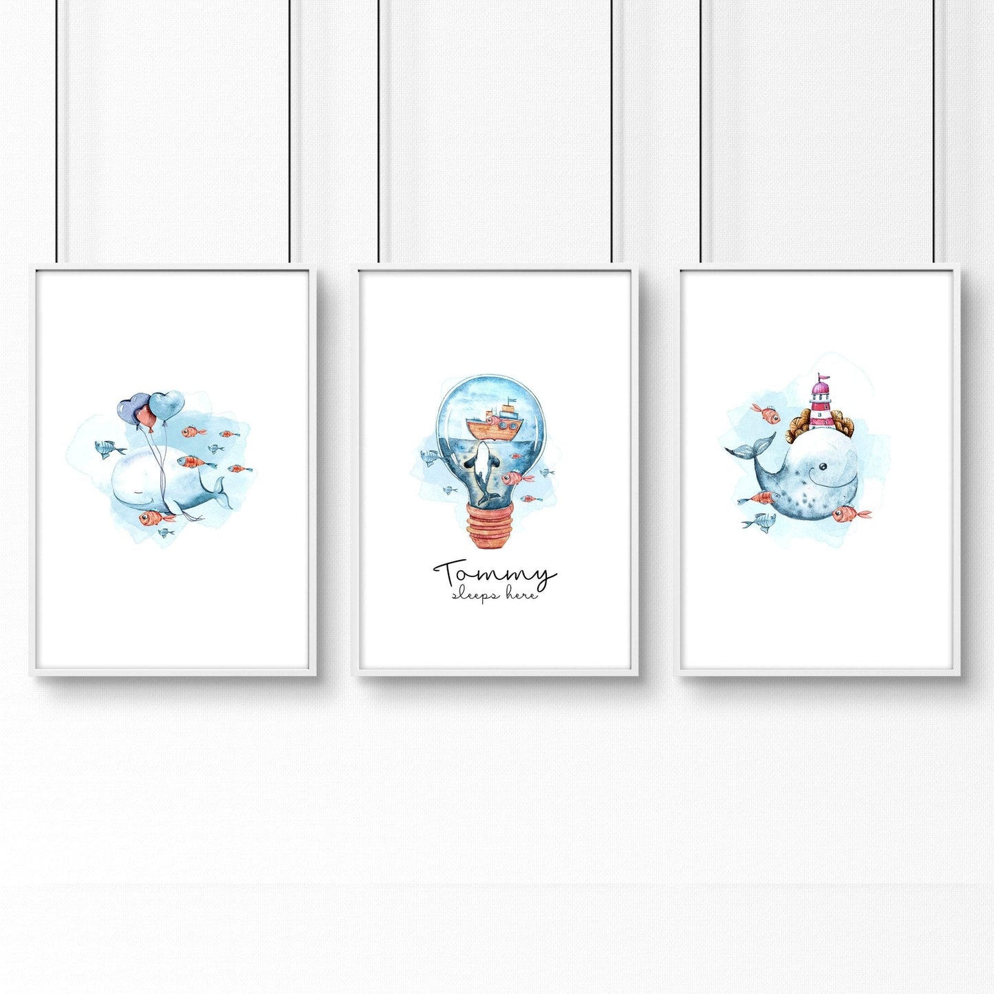 Childrens bedroom wall decor | set of 3 Wall art for Nursery