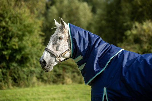 200g Turnout Rug Neck Cover - Navy