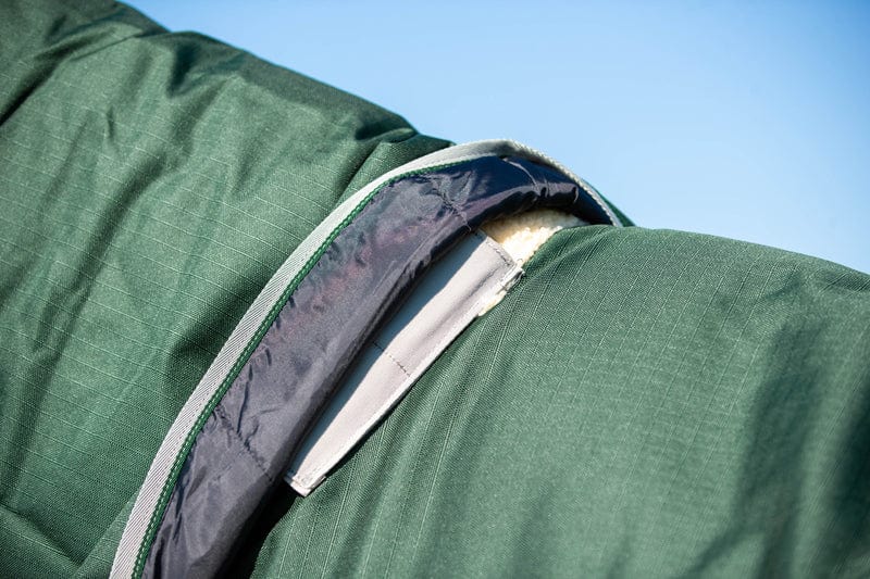 50g Detachable Neck Turnout Rug - Hunter Green