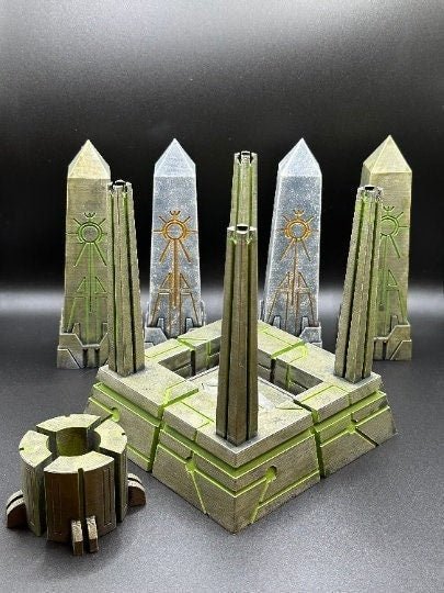 Alien Crypt Terrain – Sci-Fi Scatter Scenery for 28mm Tabletop Games
