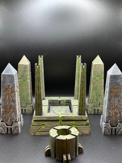 Alien Crypt Terrain – Sci-Fi Scatter Scenery for 28mm Tabletop Games
