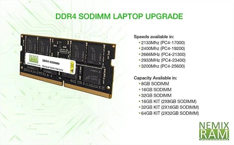 NEMIX RAM 16GB DDR-4 PC4-25600 for PCs – NEW