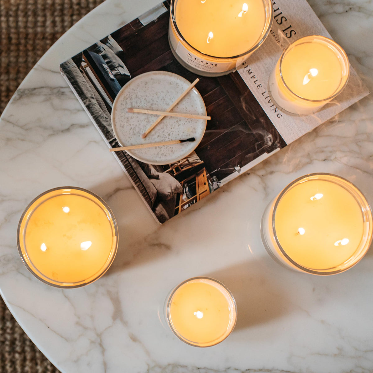 Neom Feel Refreshed Scented Candle | Lemon & Basil | 1 Wick, 185g, 35h Burn