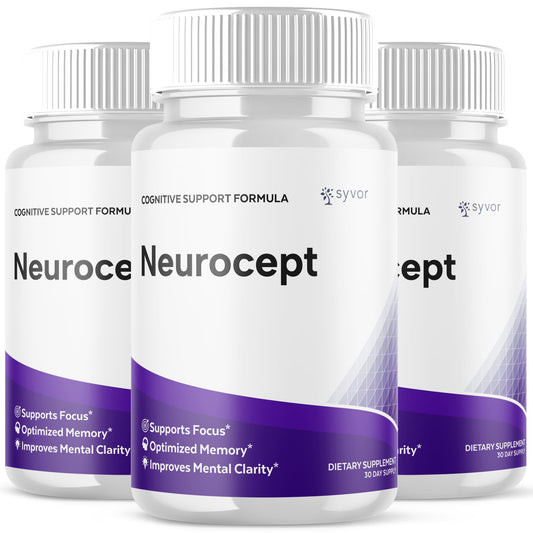 Neurocept Capsules 3 Pack – Brain Support Supplement (180 Capsules)