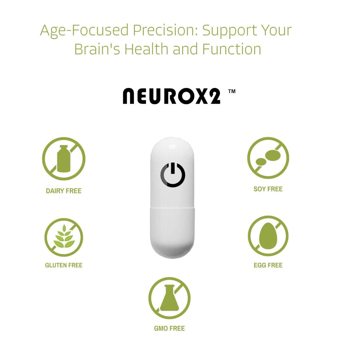 NEUROX2 – Brain Health Nootropic for Ages 18-25 | 30 Count | Caffeine-Free