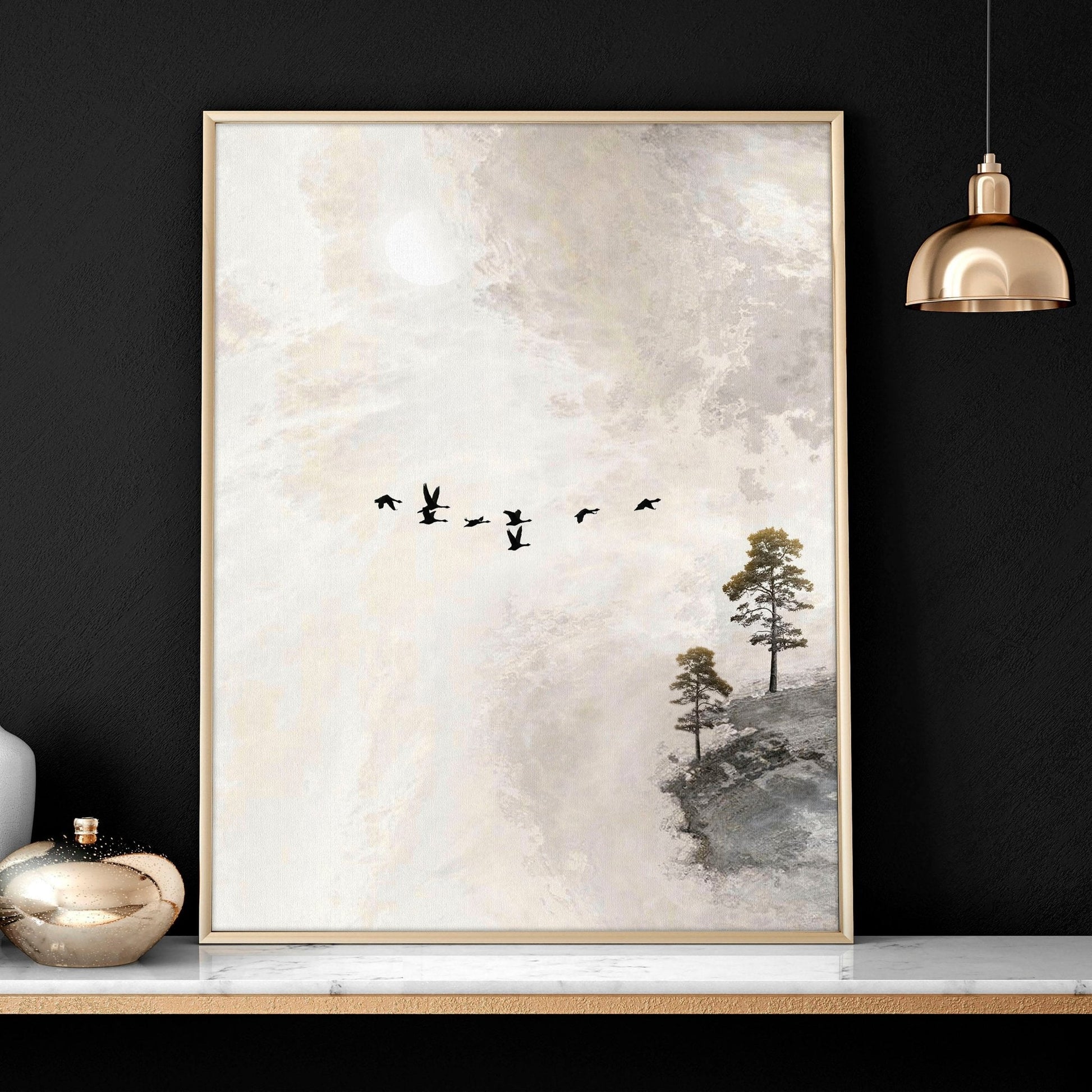 Large living room wall art | set of 3 wall art prints