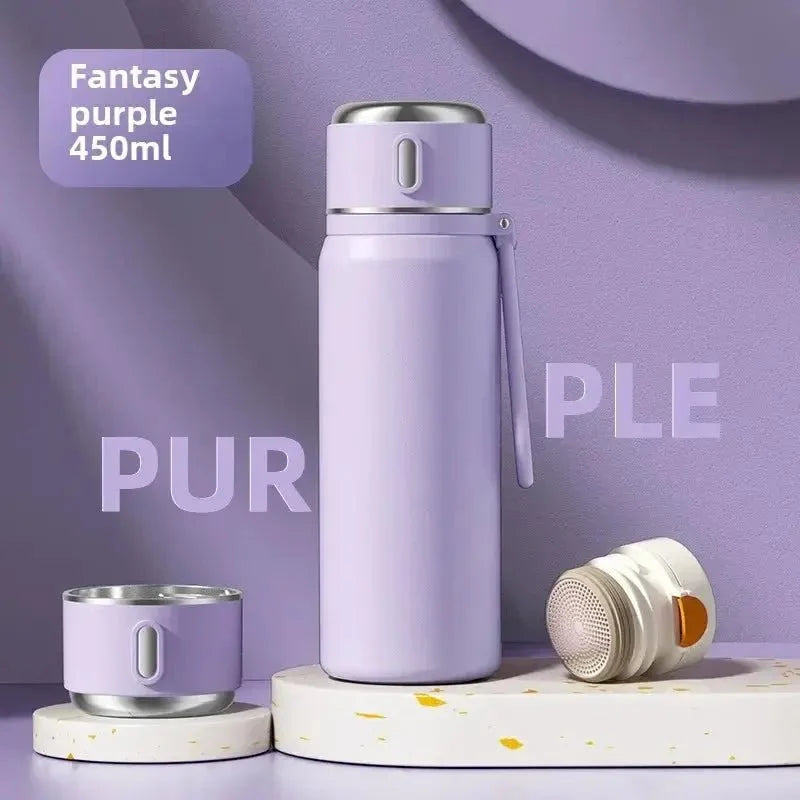 New 316 Stainless Steel Thermos Cup for Girls – Food-Grade Water Bottle for School, Kids & Students