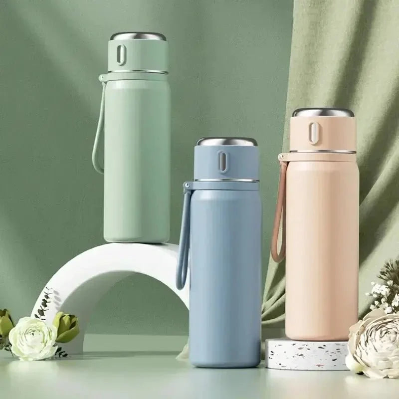 New 316 Stainless Steel Thermos Cup for Girls – Food-Grade Water Bottle for School, Kids & Students