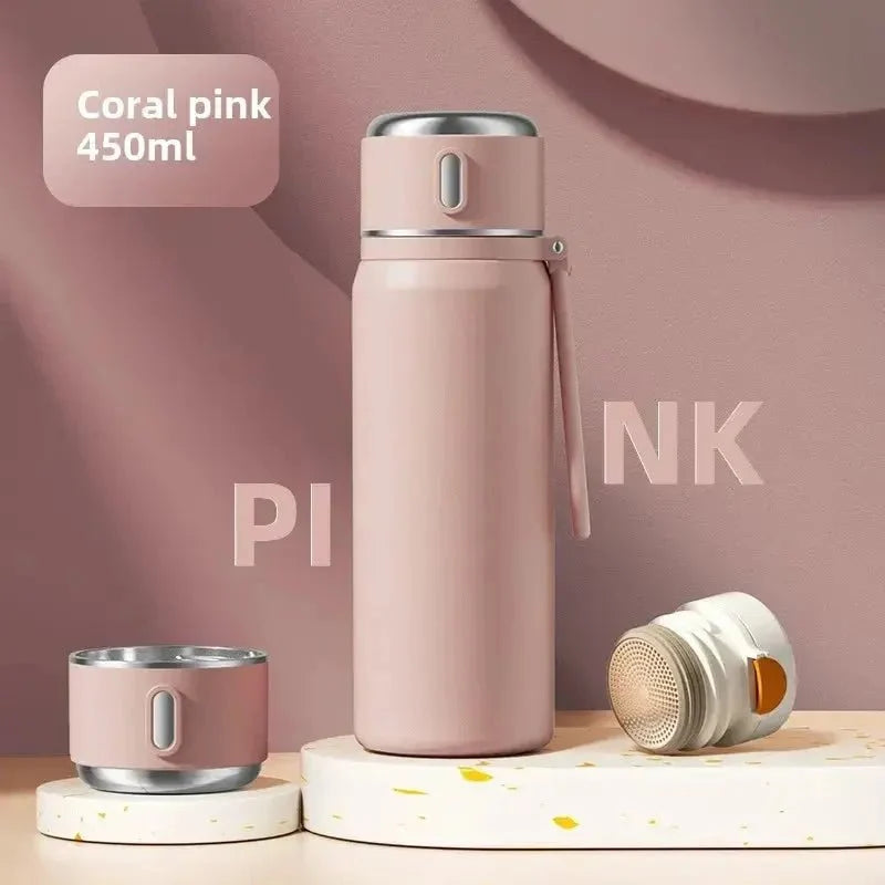 New 316 Stainless Steel Thermos Cup for Girls – Food-Grade Water Bottle for School, Kids & Students