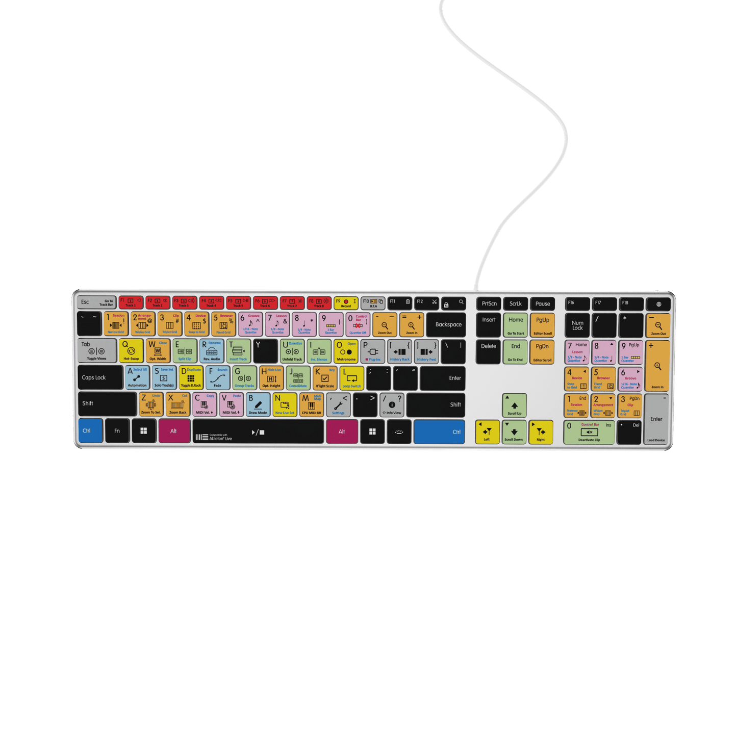 Ableton Live Keyboard | AB10 Backlit | Wired & Wireless | Mac & PC