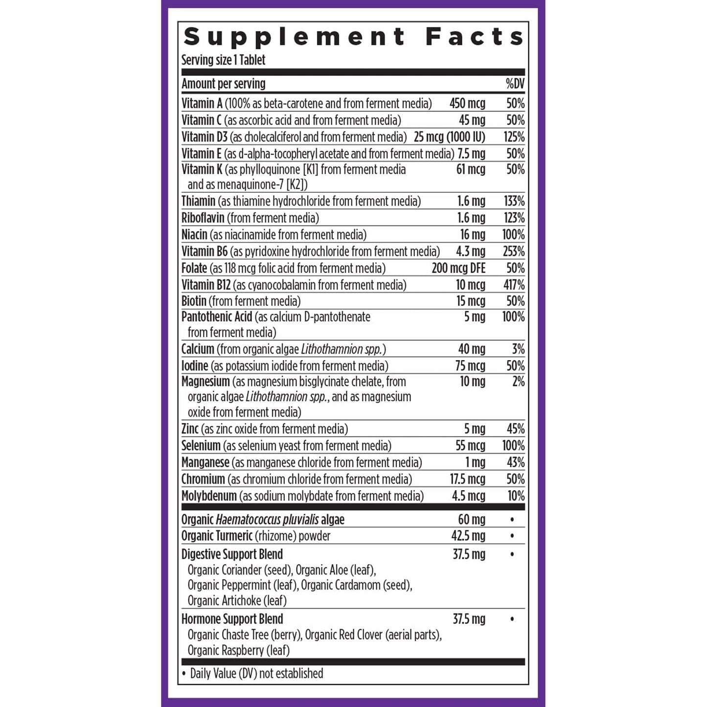 New Chapter Women’s Multivitamin 55+ – One Daily, Fermented Nutrients for Immune, Energy & Bone Health