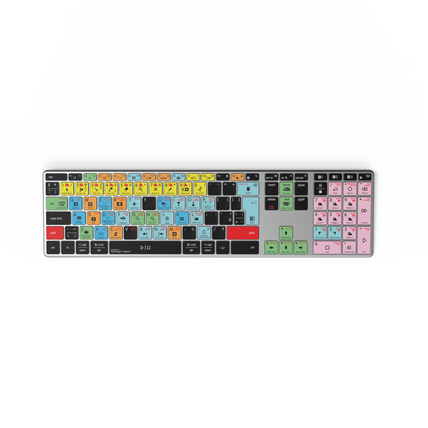 NEW Cubase Compatible Keyboard | Backlit | Wired & Wireless | Mac & PC