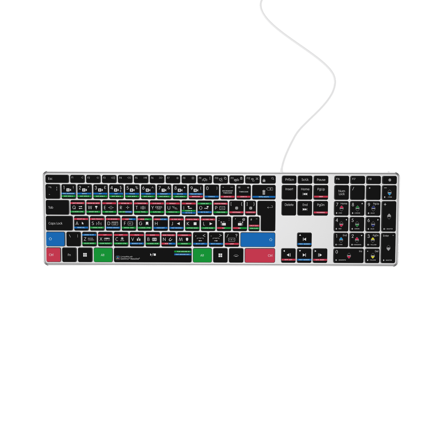 NEW DaVinci Resolve Keyboard | Backlit | Wired & Wireless | Mac & PC