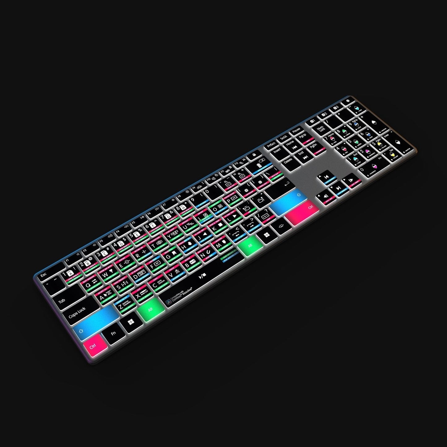 NEW DaVinci Resolve Keyboard | Backlit | Wired & Wireless | Mac & PC