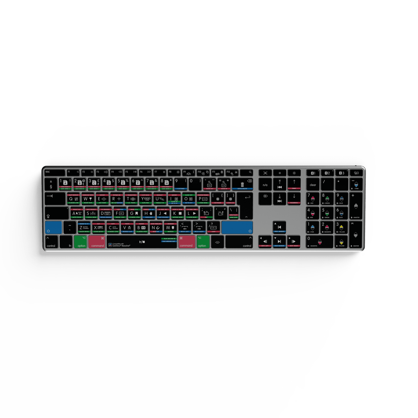 NEW DaVinci Resolve Keyboard | Backlit | Wired & Wireless | Mac & PC