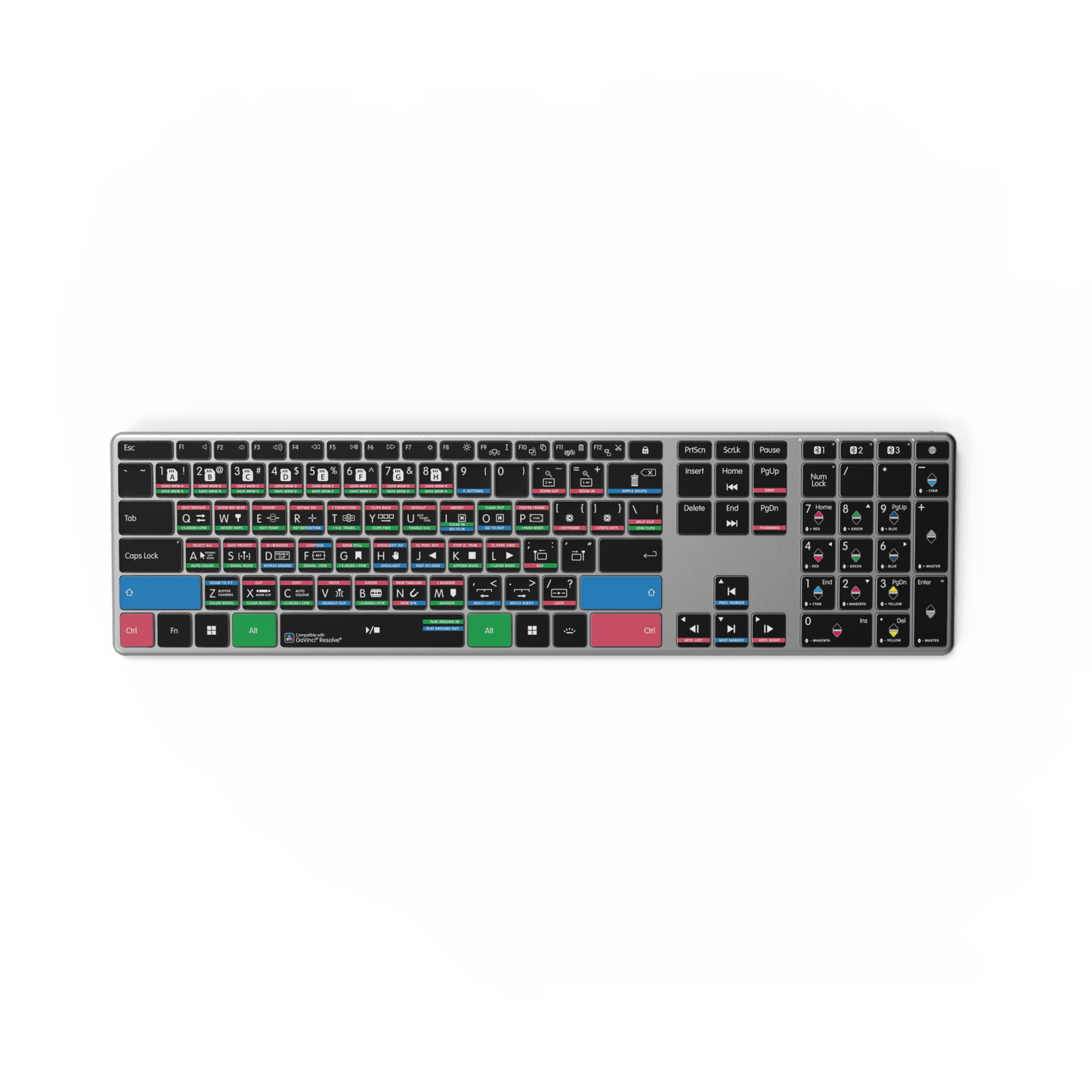 NEW DaVinci Resolve Keyboard | Backlit | Wired & Wireless | Mac & PC