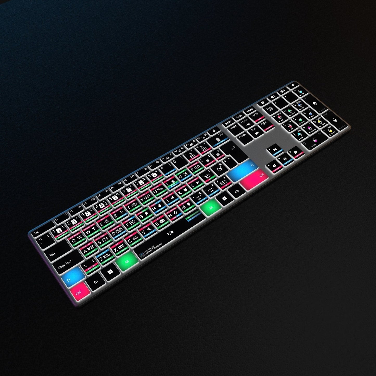 NEW DaVinci Resolve Keyboard | Backlit | Wired & Wireless | Mac & PC