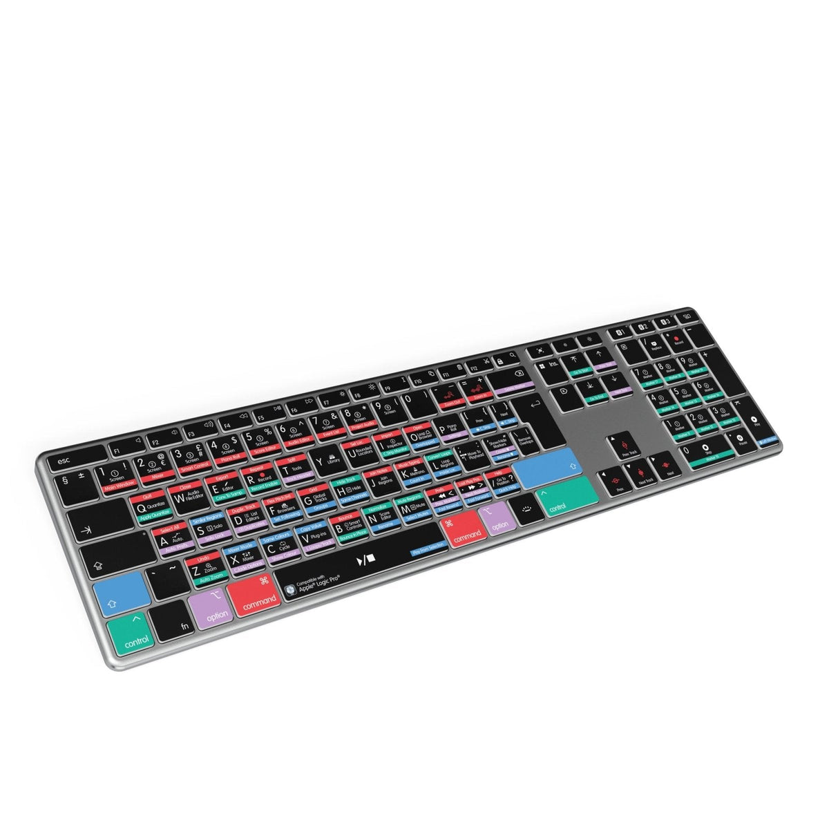Logic Pro Keyboard | AB10 Backlit | Wired & Wireless | Mac