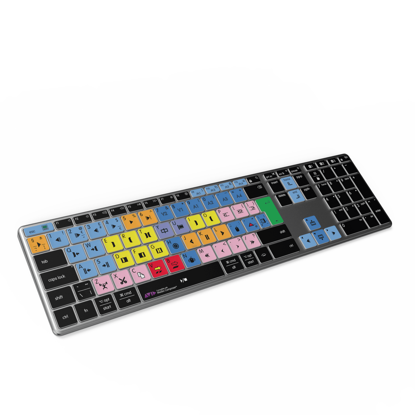NEW Avid Media Composer Keyboard | Backlit | Wired & Wireless | Mac & PC