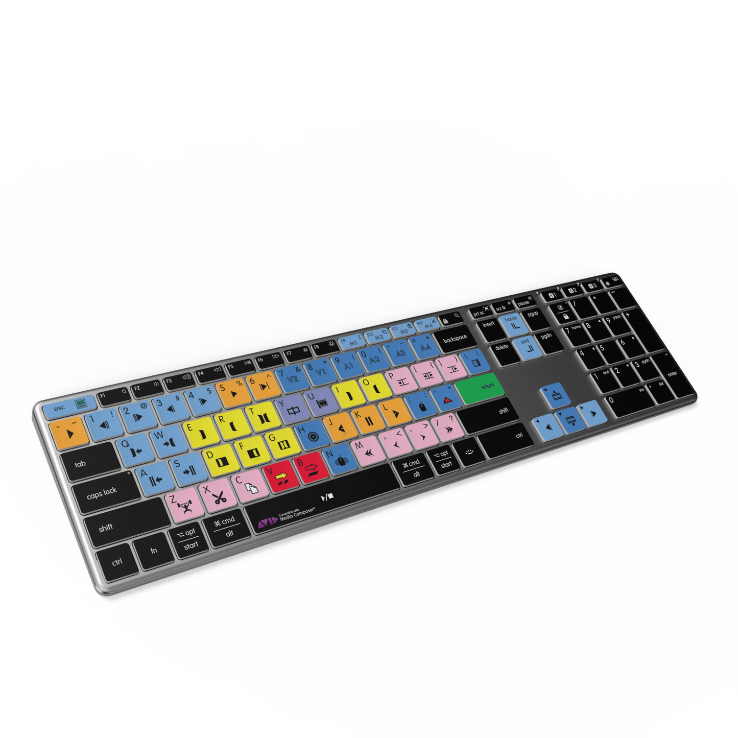 NEW Avid Media Composer Keyboard | Backlit | Wired & Wireless | Mac & PC