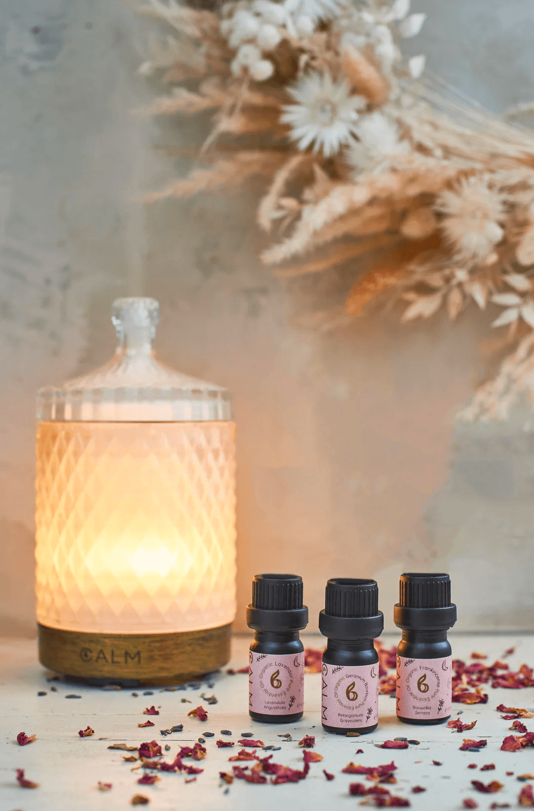 Aroma Diffuser with our Rest Calm Oil Set